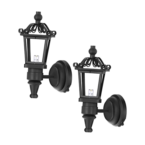 Abaodam 2st Wandlampe Laterne Salon Miniaturen Puppenstubenmöbel Im Freien Bausatz Wandleuchte Miniatur-zubehör Märchengarten Miniaturen Miniatur-puppenstubenlampe Decke Black Plastik Abaodam 2st Wandlampe Laterne Salon Miniaturen Puppenstubenmöbel Im Freien Bausatz Wandleuchte Miniatur-zubehör Märchengarten Miniaturen Miniatur-puppenstubenlampe Decke Black Plastik von Abaodam