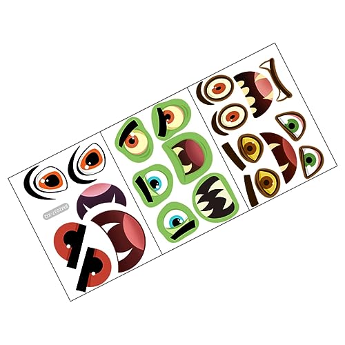 Abaodam 3 Bögen Dekorative Kürbisaufkleber Cartoon Aufkleber Mini Kürbisse Partygeschenk Kürbis Halloween Aufkleber Halloween Zubehör Aufkleber Im Halloween Stil Kürbis Gesichtsaufkleber von Abaodam