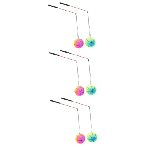 Abaodam 3 Paare Gymnastikball Kinderspielzeug Spielzeuge Werfen Hüpfball Trainingsgerät Hüpfendes Ballspielzeug Trainingsball PVC Vorher Und Nachher Fitness Zubehör von Abaodam