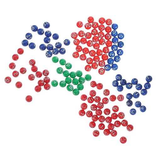 Abaodam 3 Packungen Ball der Lotteriemaschine nummeriertes Bingo Bunte Pong-Bälle Lotteriekugeln zur Unterhaltung Party Tombola Bälle elektronisch Kleiner Ball Schweinchen von Abaodam