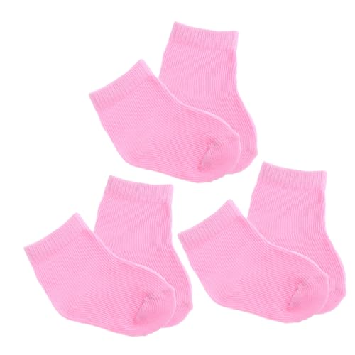 Abaodam 3 Puppensocken puppenspielzeug Puppen-Accessoires Babypuppenkleidung Puppenhaus Puppenkleidung für Mädchen Puppenzubehör so tun als ob Puppe zubehör Stoff Rosa Abaodam 3 Puppensocken puppenspielzeug Puppen-Accessoires Babypuppenkleidung Puppenhaus Puppenkleidung für Mädchen Puppenzubehör so tun als ob Puppe zubehör Stoff Rosa von Abaodam