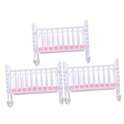 Abaodam 3 STK Doll Shaker Zubehör Kinderspielzeug Lernspielzeug Für Wiegenmodell Interaktives Weiß Pp von Abaodam
