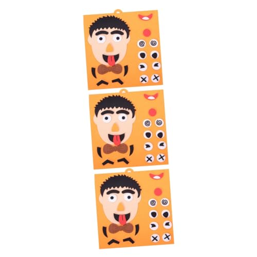 Abaodam 3 STK Spielzeug Puzzle-Set Kind Gesicht von Abaodam
