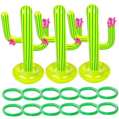 Abaodam 3 Sätze Aufblasbares Kaktusspielzeug Teiliges Ringwurfspiel für Sommerpartys Strand und Pool Interaktives Wurfspielzeug für Erwachsene Robustes PVC Material Fördert Abaodam 3 Sätze Aufblasbares Kaktusspielzeug Teiliges Ringwurfspiel für Sommerpartys Strand und Pool Interaktives Wurfspielzeug für Erwachsene Robustes PVC Material Fördert von Abaodam