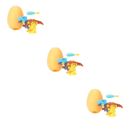 Abaodam 3 Sätze DIY Zerlegen Dinosaurier Eier Zerlegungsspielzeug Kombinationsspielzeug Spaßspielzeug Dinosaurier Ei Modell Spielzeug DIY Kinderspielzeug Simulationsspielzeug von Abaodam