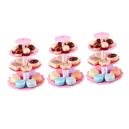 Abaodam 3er-Dessert-Set Zum Rollenspiel – Kuchenturm-spielzeugset Für Kinder – Abs-Material – Rollenspielspielzeug Für Mädchen Abaodam 3er-Dessert-Set Zum Rollenspiel – Kuchenturm-spielzeugset Für Kinder – Abs-Material – Rollenspielspielzeug Für Mädchen von Abaodam