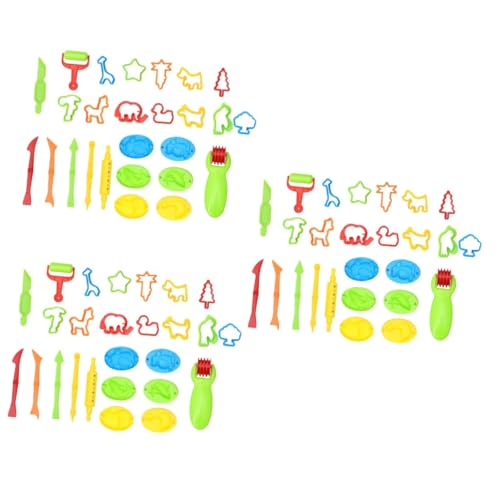 Abaodam 3 Sätze Kinderwerkzeuge Kinderspielzeug Farbige Werkzeuge Aus Ton Zubehör Spielzeug Für Kinder Werkzeuge Für Kinder Anzüge Für Kinder Farbiger Ton Kinderanzug Kinderton Plastilin von Abaodam