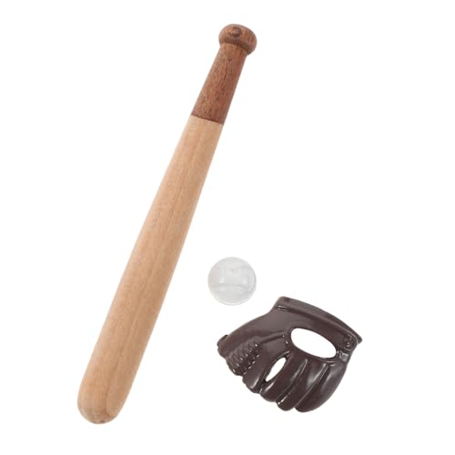 Abaodam 3 Sätze Mini Baseball Bat Dollhouse Miniature Baseball Bat Ball Glove Miniature Sports Zubehör für Sammler Bastelprojekte Abaodam 3 Sätze Mini Baseball Bat Dollhouse Miniature Baseball Bat Ball Glove Miniature Sports Zubehör für Sammler Bastelprojekte von Abaodam