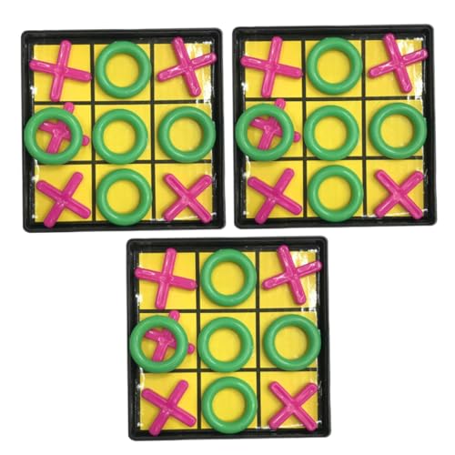 Abaodam 3 Sätze Spiel mit neun Dame für kinderspielzeug holzspielsachen spielsachen Pädagogisches spielset Puzzlematte Freizeit-Tischspiel Zehenspielzeug von Abaodam