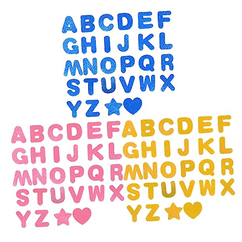 Abaodam 3 Sets Dekorative Aufkleber Alphabet Aufkleber Frühen Bildung Liefert Aufkleber Für Pädagogisches Aufkleber von Abaodam