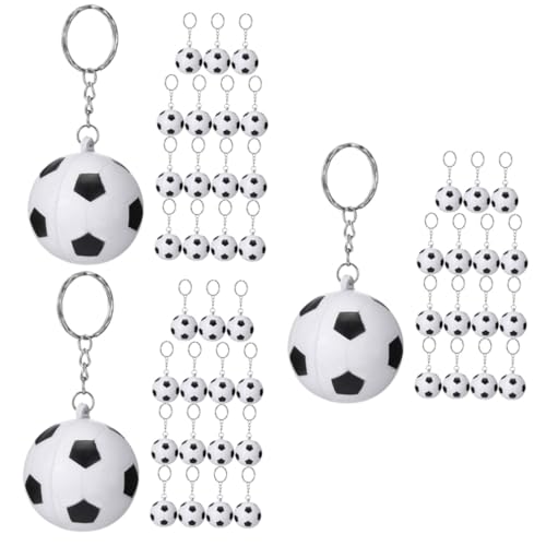 Abaodam 3 Sets Fußball-Schlüsselanhänger, PU-Fußball-Schlüsselanhänger für Rucksack, Reißverschlüsse und Taschen, langlebig, tragbar, Zubehör mit lustigem Sport-Design, 15 Stück x 3 Abaodam 3 Sets Fußball-Schlüsselanhänger, PU-Fußball-Schlüsselanhänger für Rucksack, Reißverschlüsse und Taschen, langlebig, tragbar, Zubehör mit lustigem Sport-Design, 15 Stück x 3 von Abaodam