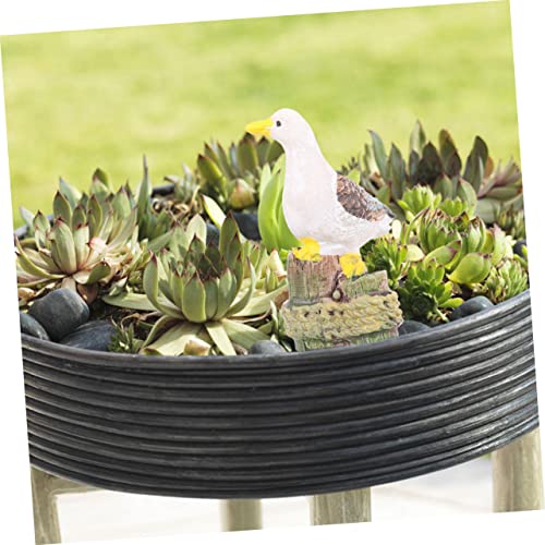 Abaodam 3 Stück Delikate Teilig Miniatur Möwen Aquarium Deko aus Resin Lebensechte Verschleißfeste Fischbecken Ornamente für Kleine Aquarien Sicher für Fische und Pflanzen Vielseitig als von Abaodam