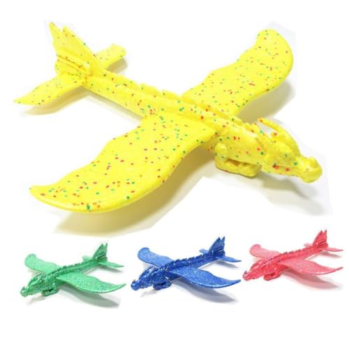 Abaodam Handwurf Flugzeugspielzeug 3 Stücke für Kinder Wurfgleiter Dinosaurier Flugzeug Spielzeug für Outdoor Aktivitäten Leicht und Flexibel für Jungen und Mädchen von Abaodam