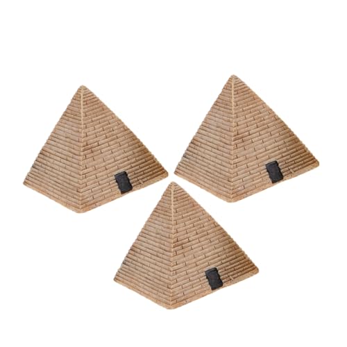 Abaodam 3 Stück Harzpyramidenschmuck Ägyptische Figur Pyramidenstatue Ägyptische Statuen Und Figuren Mini-Pyramide-Modell Dekorative Tischdekoration Aus Kunstharz Pyramidenskulptur Abaodam 3 Stück Harzpyramidenschmuck Ägyptische Figur Pyramidenstatue Ägyptische Statuen Und Figuren Mini-Pyramide-Modell Dekorative Tischdekoration Aus Kunstharz Pyramidenskulptur von Abaodam