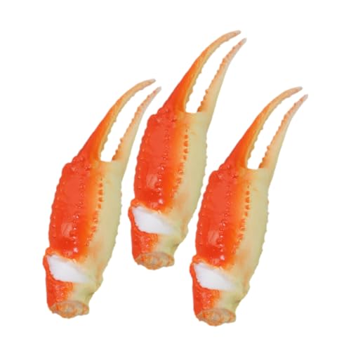 Abaodam 3 Stück Imitierte Krabbenbeine Kompaktes Krabbendekor Pädagogische Simulation Krabbenschere Kleine Krabbenkrallenstatuen Simulation Einer Krabbenschere DIY Liefert PVC Orange Abaodam 3 Stück Imitierte Krabbenbeine Kompaktes Krabbendekor Pädagogische Simulation Krabbenschere Kleine Krabbenkrallenstatuen Simulation Einer Krabbenschere DIY Liefert PVC Orange von Abaodam