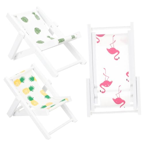 Abaodam 3 Stück Maßstab Klappbare Strandstuhl Accessoires für Puppenhaus Deko und Wohnraumgestaltung Abaodam 3 Stück Maßstab Klappbare Strandstuhl Accessoires für Puppenhaus Deko und Wohnraumgestaltung von Abaodam