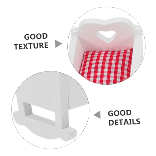 Abaodam 3 Stück Maßstab Mini Babyzimmer Möbel Babypuppen Babybett in Weiß Blau und Puppenhaus Zubehör für Dekoration und Spiel Abaodam 3 Stück Maßstab Mini Babyzimmer Möbel Babypuppen Babybett in Weiß Blau und Puppenhaus Zubehör für Dekoration und Spiel von Abaodam