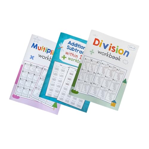 Abaodam 3 Stück Mathematik Übungsbuch Multiplikation Division Grundschule Tragbar Vielseitig Einsetzbar Fördert Selbstständigkeit Lernhilfe Abaodam 3 Stück Mathematik Übungsbuch Multiplikation Division Grundschule Tragbar Vielseitig Einsetzbar Fördert Selbstständigkeit Lernhilfe von Abaodam