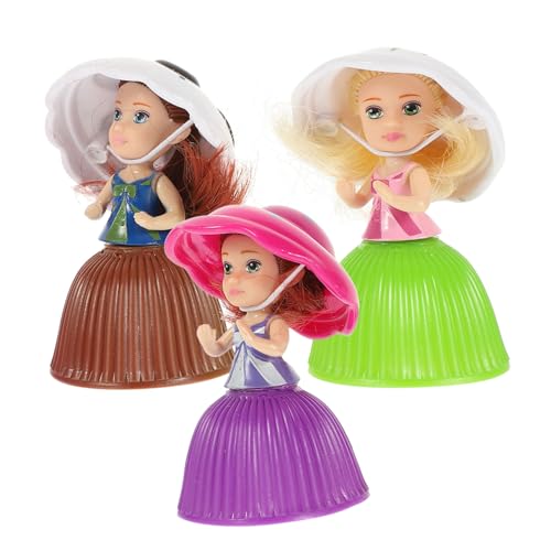 Abaodam 3er Set Mini Cupcake Puppen Überraschungs Puppen Für Buntes Design Ideal Für Kreatives Spiel Und Rollenspiele Perfektes Für Kleine ädchen von Abaodam