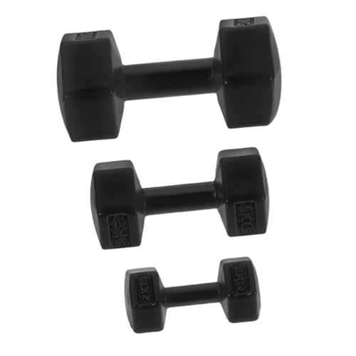 Abaodam 3stücke Miniatur-Dollhouse Hanteln Schwarze Realistische Fitness-Dekoration Für Puppenhäuser Für Kleine Räume Und Sammlungen Abaodam 3stücke Miniatur-Dollhouse Hanteln Schwarze Realistische Fitness-Dekoration Für Puppenhäuser Für Kleine Räume Und Sammlungen von Abaodam