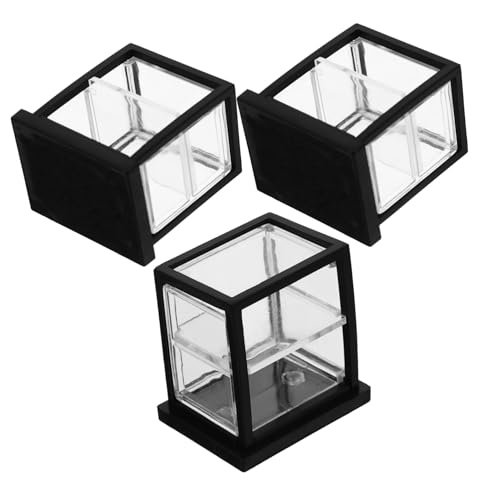 Abaodam 3 Stück Miniatur Backschrank Teiliges Transparenter Kuchenständer für Puppenhaus Dekoration für Küchen und Bäckereien Handwerkskunst für Realistische Szenen Abaodam 3 Stück Miniatur Backschrank Teiliges Transparenter Kuchenständer für Puppenhaus Dekoration für Küchen und Bäckereien Handwerkskunst für Realistische Szenen von Abaodam