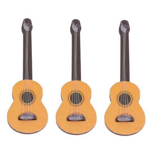 Abaodam 3 Stück Miniatur Gitarre Modell aus Langlebigem Kiefernholz Platzsparende Dekoration für Puppenhaus Mikrolandschaften und Schreibtisch Geschenk für Liebhaber von Mini instrumenten Abaodam 3 Stück Miniatur Gitarre Modell aus Langlebigem Kiefernholz Platzsparende Dekoration für Puppenhaus Mikrolandschaften und Schreibtisch Geschenk für Liebhaber von Mini instrumenten von Abaodam