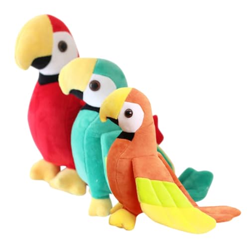 Abaodam 3 Stück Papagei Puppe Plüsch Papagei in Papageienform Entzückende Tierpuppe Süßes Papageienspielzeug Künstliche Vögel Gefülltes Papageienspielzeug Wohnkultur Pp Baumwolle Abaodam 3 Stück Papagei Puppe Plüsch Papagei in Papageienform Entzückende Tierpuppe Süßes Papageienspielzeug Künstliche Vögel Gefülltes Papageienspielzeug Wohnkultur Pp Baumwolle von Abaodam