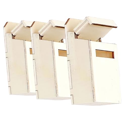Abaodam 3 Stück Puppenhaus Briefkasten Post äußern Zubehör Center winzig klein holzspielzeug Schreibtisch Dekoration Puppenhaus-Miniaturen Briefkastenspielzeug aus Weißblech hölzern Beige Abaodam 3 Stück Puppenhaus Briefkasten Post äußern Zubehör Center winzig klein holzspielzeug Schreibtisch Dekoration Puppenhaus-Miniaturen Briefkastenspielzeug aus Weißblech hölzern Beige von Abaodam