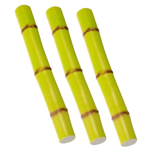Abaodam 3 Stück Realistisches Teiliges Zuckerrohr aus Robustem Kunststoff Künstliche Früchte für Fotografie Vielseitige Home Decor Requisiten Langlebige und Täuschend Echte Simulation für von Abaodam