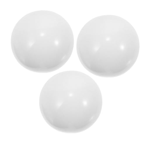 Abaodam 3 Stück Rollball Trackball Spinning Stacker Drehbares Roulette Rad Spiel Preisrad Würfel Pocket Roulette Rad Spiele Saugnapf Mini Roulette Tisch Bingo Weißes Harz von Abaodam