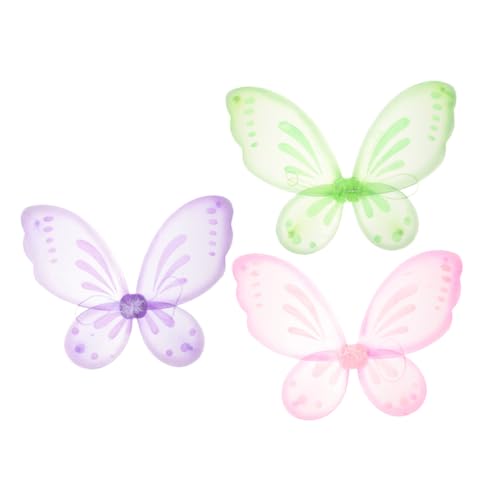 Abaodam 3 Stück Schmetterlingsflügel schminke -Make-up kinderkostüme Kostümzubehör Feenflügel Engelsflügel Feenkostüm für Damen Flügel Kostüm Nylon Abaodam 3 Stück Schmetterlingsflügel schminke -Make-up kinderkostüme Kostümzubehör Feenflügel Engelsflügel Feenkostüm für Damen Flügel Kostüm Nylon von Abaodam