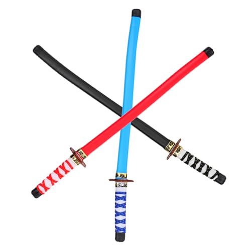 Abaodam 3 Stücke Japanische Schwertspielzeuge für Kinder Leichtes Cosplay Schwertspielzeug Partygeschenke für Geburtstagsfeiern Kreatives Kinderspielzeug Abaodam 3 Stücke Japanische Schwertspielzeuge für Kinder Leichtes Cosplay Schwertspielzeug Partygeschenke für Geburtstagsfeiern Kreatives Kinderspielzeug von Abaodam