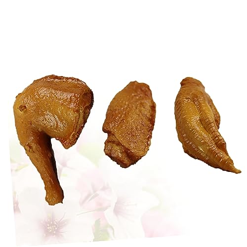 Abaodam 3 Stück Simulation Lebensmittelmodell Realistische Drumstick Hühnerfüße Flügel Requisiten für Fotografie, Heimdekoration, Lehrwerkzeuge und künstlerisches Display Abaodam 3 Stück Simulation Lebensmittelmodell Realistische Drumstick Hühnerfüße Flügel Requisiten für Fotografie, Heimdekoration, Lehrwerkzeuge und künstlerisches Display von Abaodam