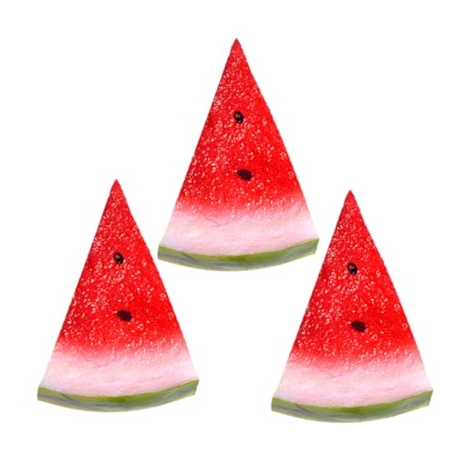 Abaodam 3 Stück Simulierte Wassermelonenscheiben chee gesc tomodell Photo laufstall Zitronendekor Obst gefälschte Limettenscheiben Fruchtmodell Prop Wassermelonenmodell PVC rot Abaodam 3 Stück Simulierte Wassermelonenscheiben chee gesc tomodell Photo laufstall Zitronendekor Obst gefälschte Limettenscheiben Fruchtmodell Prop Wassermelonenmodell PVC rot von Abaodam