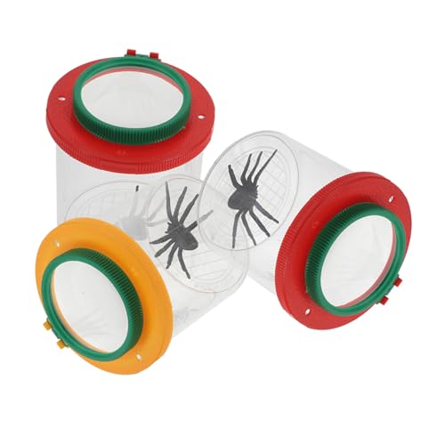 Abaodam 3 Stück Teiliges Beobachtungsset Lupe Transparenter Insektenbecher für Outdoor Lernen Praktischer Sammelbehälter zur Spielerischen Naturerkundung für Jungen und Mädchen Abaodam 3 Stück Teiliges Beobachtungsset Lupe Transparenter Insektenbecher für Outdoor Lernen Praktischer Sammelbehälter zur Spielerischen Naturerkundung für Jungen und Mädchen von Abaodam