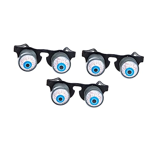 Abaodam 3 Stück Teiliges Halloween Gruselbrillen mit Lustigen Glubschaugen Sichere Kunststoffbrillen für Partyspaß und Kostüm Einsetzbar und Angenehm zu Tragen Abaodam 3 Stück Teiliges Halloween Gruselbrillen mit Lustigen Glubschaugen Sichere Kunststoffbrillen für Partyspaß und Kostüm Einsetzbar und Angenehm zu Tragen von Abaodam