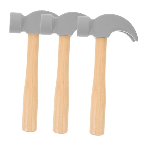 Abaodam 3stücke Holzhammer-Spielzeug Für Kleinkinder Simulationshammer Sensorisches Spielzeug Zum Hämmern Frühes Lernen Hand-Augen-koordination Montessori-inspiriert Tragbar Und Leicht von Abaodam