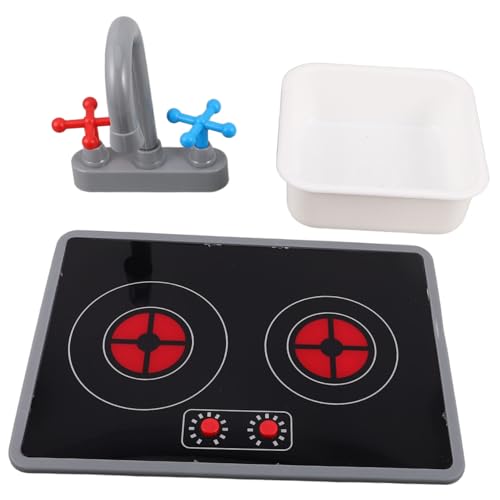 Abaodam 3 Stück Teiliges Kinderküchen-spielset Induktionsherd Spiel-spüle und Wasserhahn Realistische Licht Soundeffekte Robuste Kunststoffausführung Sicheres Zubehör für Kleinkinder Abaodam 3 Stück Teiliges Kinderküchen-spielset Induktionsherd Spiel-spüle und Wasserhahn Realistische Licht Soundeffekte Robuste Kunststoffausführung Sicheres Zubehör für Kleinkinder von Abaodam