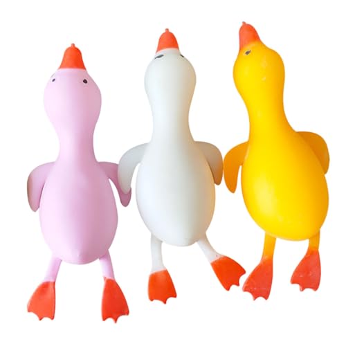 Abaodam 3 Stück Teiliges Kleines Stressspielzeug Weiche Cartoon Enten zum Drücken Stressabbau Tragbar für Büro Schule und Zuhause Entspannend und Leicht als von Abaodam