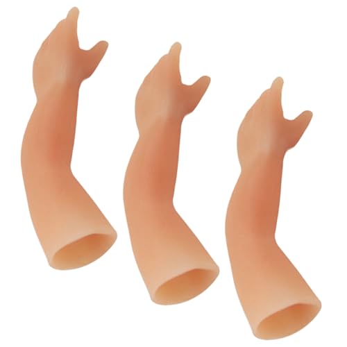 Abaodam 3 Stück Teiliges Mini Handspielzeug aus Silikon Lustige Kleine Fingerpuppen für Party Requisiten Streichspielzeug und Zaubershows Handlich und Glatt für Magische Shows und von Abaodam