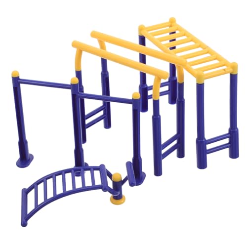Abaodam 3stücke Teiliges Miniatur-fitnessgerätemodell Plastisches Sportzubehör Für Puppenhaus Dekoration Von Spiel-sandtischen Outdoor-Spielzeug Für Kreative Szenen von Abaodam
