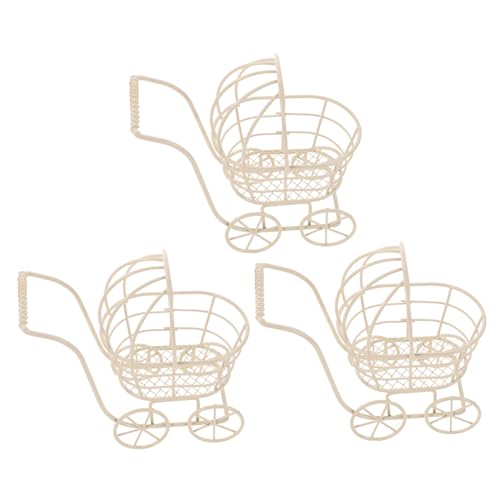 Abaodam 3 Stück Teiliges Miniatur Puppenwagen Eisen-draht Stabiles Aufbewahrungskorb Leichte Puppenwagen-deko für Puppenhäuser Spielwelten Abaodam 3 Stück Teiliges Miniatur Puppenwagen Eisen-draht Stabiles Aufbewahrungskorb Leichte Puppenwagen-deko für Puppenhäuser Spielwelten von Abaodam