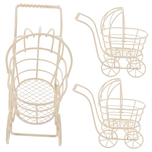 Abaodam 3 Stück Teiliges Miniatur-babywagen Metall Puppenhaus-zubehör für Kleiner Kinderwagen Mini-Dekoration für Wohnräume Langlebig Fantasieanregend Geeignet für Puppenstuben-Spiel Abaodam 3 Stück Teiliges Miniatur-babywagen Metall Puppenhaus-zubehör für Kleiner Kinderwagen Mini-Dekoration für Wohnräume Langlebig Fantasieanregend Geeignet für Puppenstuben-Spiel von Abaodam
