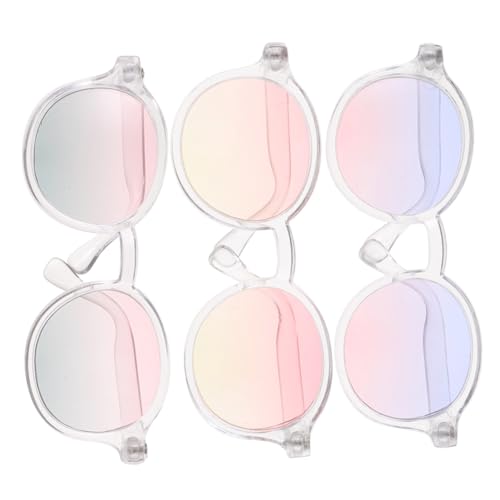 Abaodam 3 Stück Teiliges Puppenbrillen Bunte für Puppen Modische Puppenbrillen Accessoires Strapazierfähig als Geschenk und Fotorequisite Abaodam 3 Stück Teiliges Puppenbrillen Bunte für Puppen Modische Puppenbrillen Accessoires Strapazierfähig als Geschenk und Fotorequisite von Abaodam