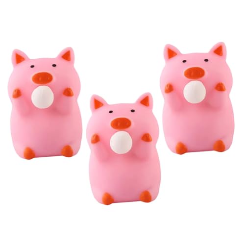 Abaodam 3 Stück Teiliges Schwein Quetschspielzeug Weiches Stressabbauendes Squishy Fidget Toy Niedliche Leichte Pig Squeeze Toys für Büro Zuhause und Partygeschenk von Abaodam