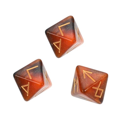 Abaodam 3 Stück Teiliges Set Polyedrische Runenwürfel aus Acryl Sternenfarben für Rollenspiele und Würfelspiele für Familienfeiern und Barabende Abaodam 3 Stück Teiliges Set Polyedrische Runenwürfel aus Acryl Sternenfarben für Rollenspiele und Würfelspiele für Familienfeiern und Barabende von Abaodam