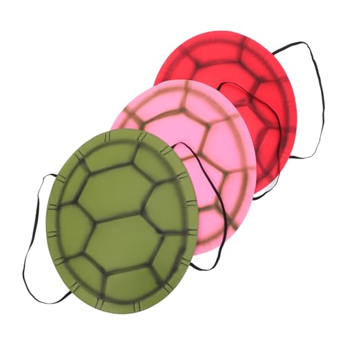 Abaodam 3 Stück Teiliges Turtle Shell Kostüm Verstellbar Leuchtende Farben Vielseitiges Party Accessoire für Erwachsene Geeignet für Halloween Karneval Rollenspiele und Familienfeiern von Abaodam