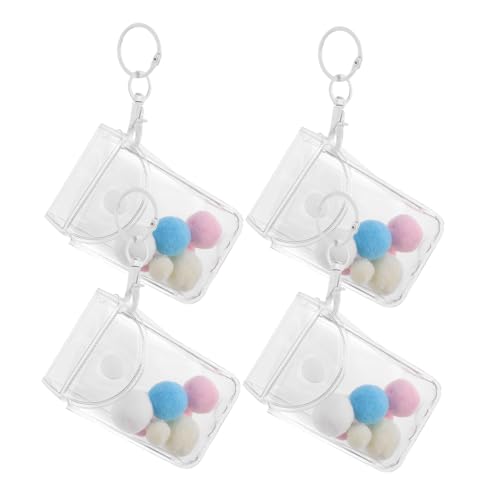 Abaodam 3 Stück Transparente PVC Mini Taschen Vielseitige Puppen Aufbewahrungstaschen mit Minimalistischer Tragbar als Handtasche Umhängetasche oder Schlüsselanhänger Stilvoll und Abaodam 3 Stück Transparente PVC Mini Taschen Vielseitige Puppen Aufbewahrungstaschen mit Minimalistischer Tragbar als Handtasche Umhängetasche oder Schlüsselanhänger Stilvoll und von Abaodam