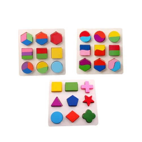 Abaodam 3 Stücke Geometrietafel holzpuzzle holzspielzeug Lernspielzeug für Puzzlespiel für Geometrieerkennungsspielzeug Geometrie-Puzzle- Bambus Abaodam 3 Stücke Geometrietafel holzpuzzle holzspielzeug Lernspielzeug für Puzzlespiel für Geometrieerkennungsspielzeug Geometrie-Puzzle- Bambus von Abaodam