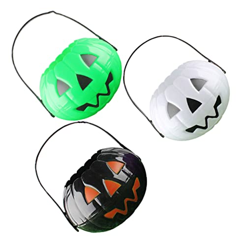 Abaodam 3 Stücke Schwarz Kürbis Süße Halter Halloween Decor Eimer Halloween Kürbis Halloween von Abaodam